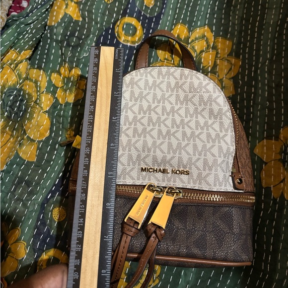 Michael Kors small Brown and Tan Women's Backpack - Picture 2 of 10